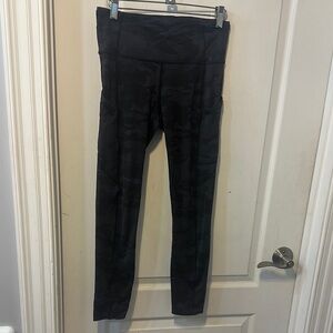 Lululemon Athletica Dark Camouflage Leggings